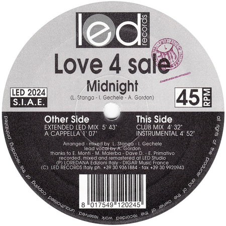 Love 4 Sale : Midnight (12")