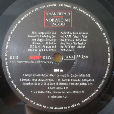 R.A.M. Pietsch : Norwegian Wood (LP, Album)