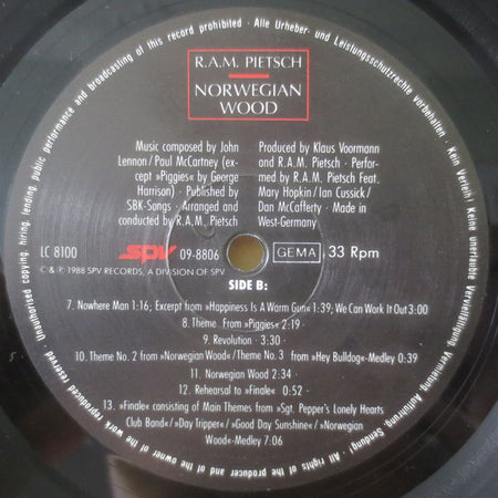 R.A.M. Pietsch : Norwegian Wood (LP, Album)