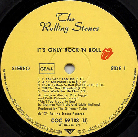 The Rolling Stones : It's Only Rock 'N Roll (LP, Album)
