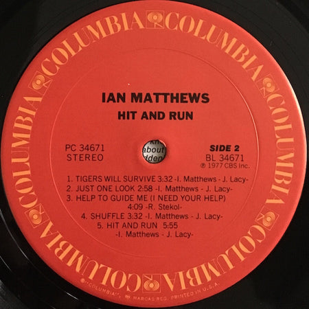 Iain Matthews : Hit And Run (LP, Album, San)