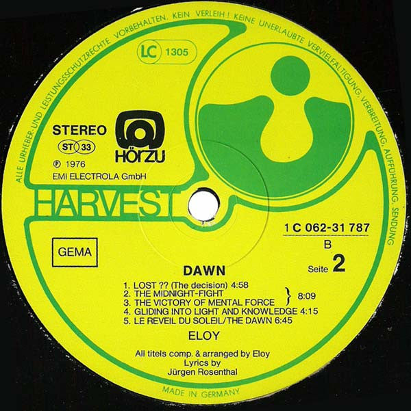 Eloy : Dawn (LP, Album)