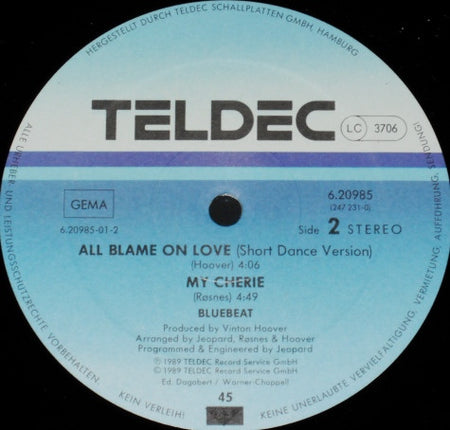Bluebeat (3) : All Blame On Love (12", Maxi)