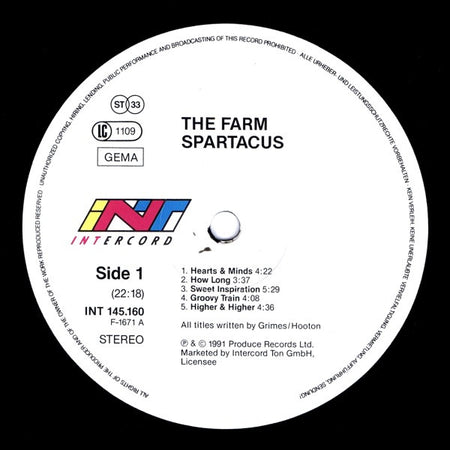 The Farm : Spartacus (LP, Album + 12", EP, Ltd)