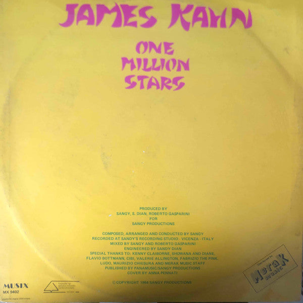 James Kahn : One Million Stars (12")