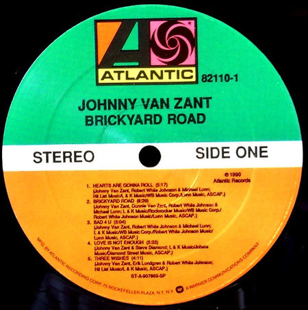 Johnny Van Zant : Brickyard Road (LP, Album)