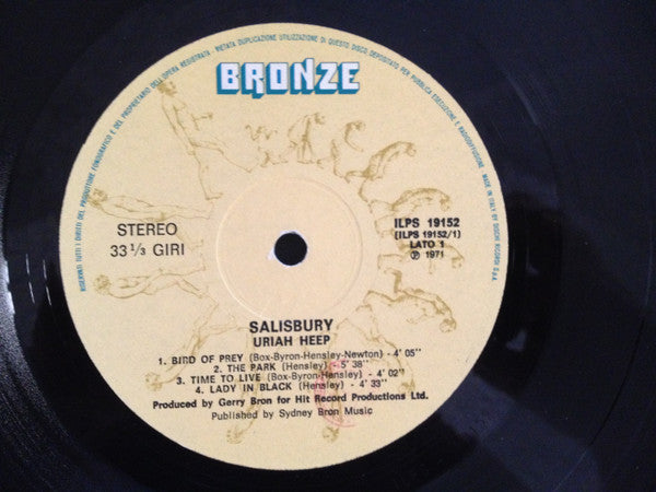 Uriah Heep : Salisbury (LP, Album, RE, Gat)
