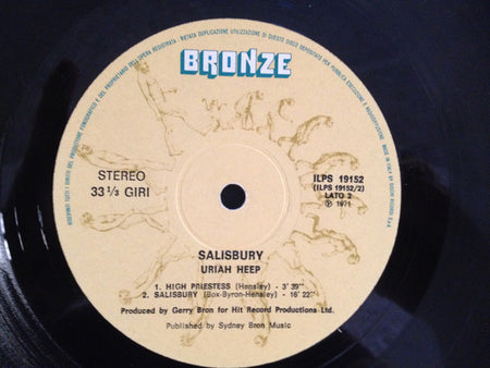 Uriah Heep : Salisbury (LP, Album, RE, Gat)