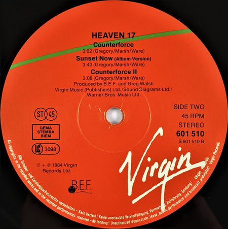 Heaven 17 : Sunset Now (12", Single)