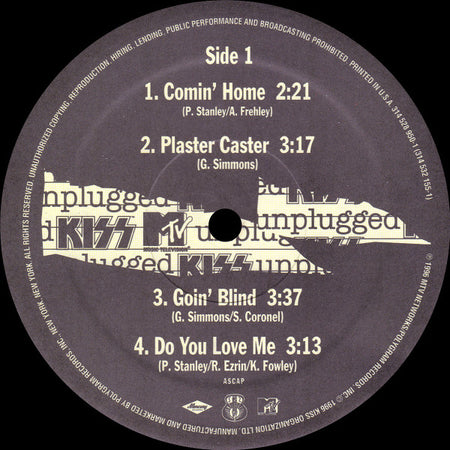 Kiss : MTV Unplugged (2xLP, Album)
