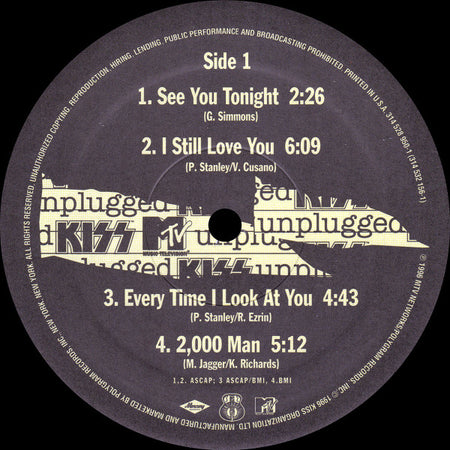 Kiss : MTV Unplugged (2xLP, Album)