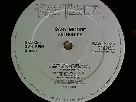 Gary Moore : Anthology (2xLP, Comp, Gat)