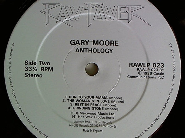 Gary Moore : Anthology (2xLP, Comp, Gat)
