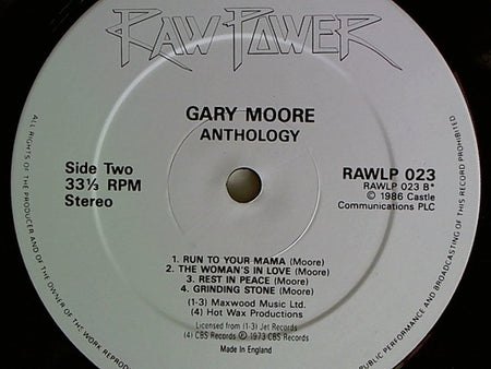 Gary Moore : Anthology (2xLP, Comp, Gat)