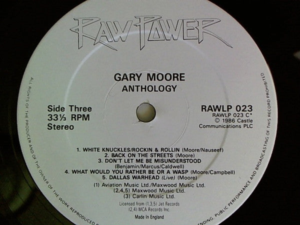 Gary Moore : Anthology (2xLP, Comp, Gat)