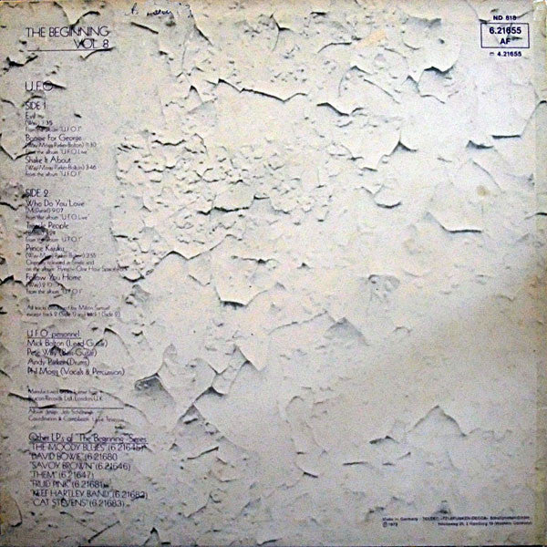 UFO (5) : The Beginning Vol. 8 (LP, Comp, RE)