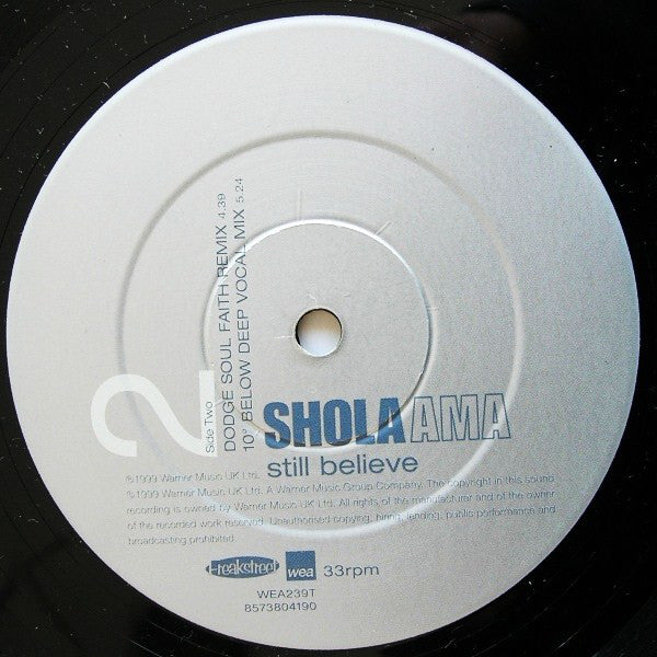 Shola Ama : Still Believe (12")