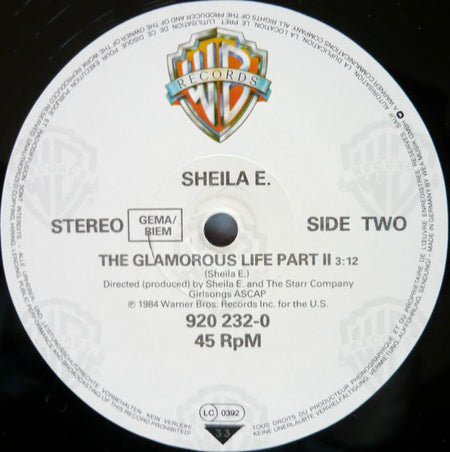 Sheila E. : The Glamorous Life (12", RE, Pos)