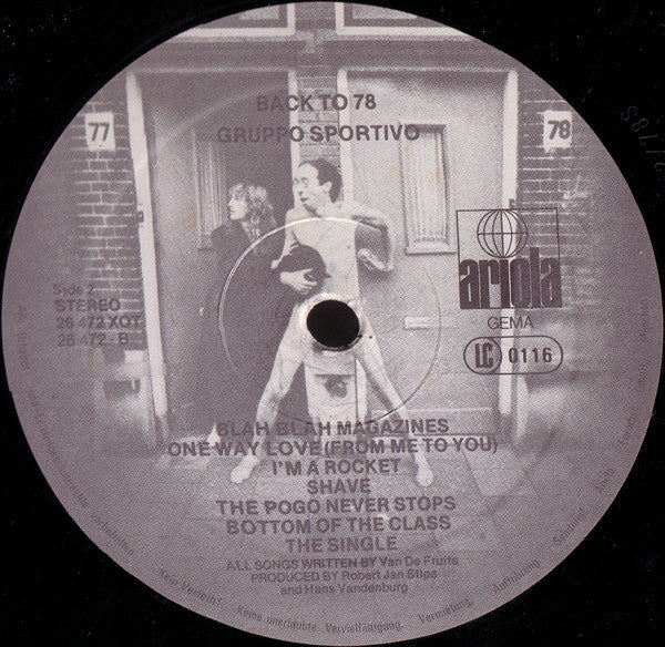 Gruppo Sportivo : Back To 78 (LP, Album)