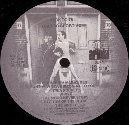 Gruppo Sportivo : Back To 78 (LP, Album)