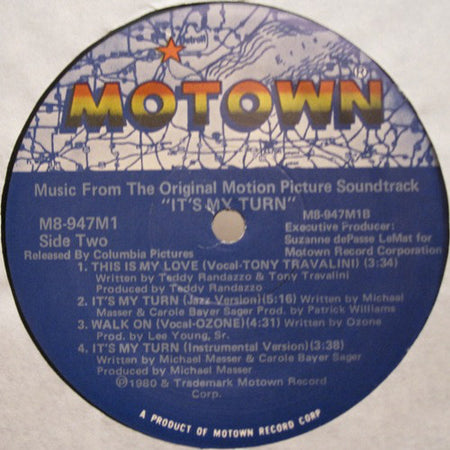 Various : Music From The Original Motion Picture Soundtrack "It's My Turn" (LP, Album)