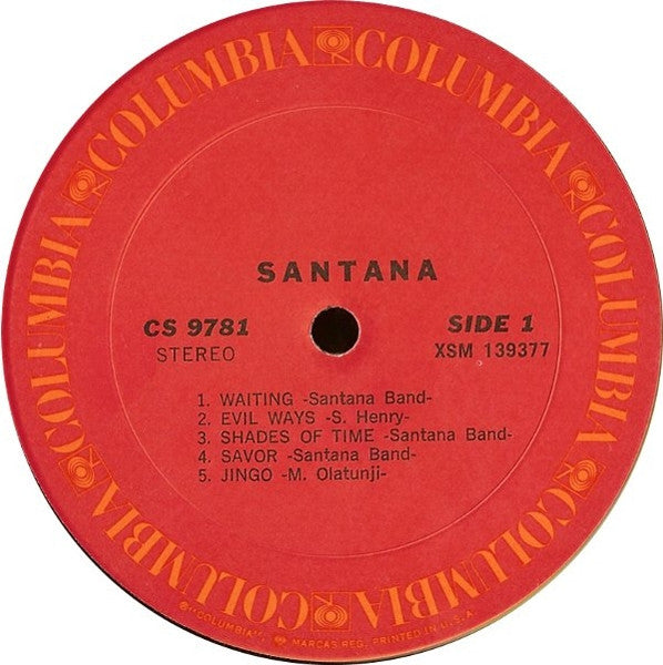 Santana : Santana (LP, Album, RE)