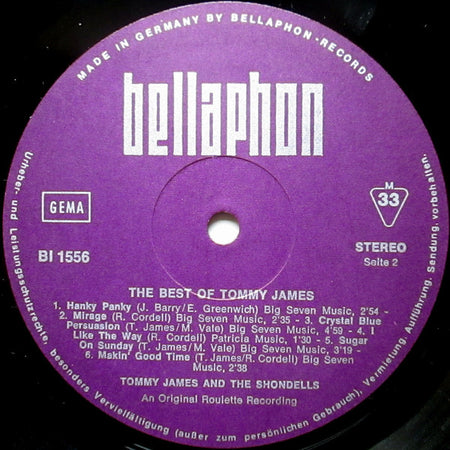 Tommy James & The Shondells : Something Special! The Best Of Tommy James And The Shondells (LP, Comp, RE)