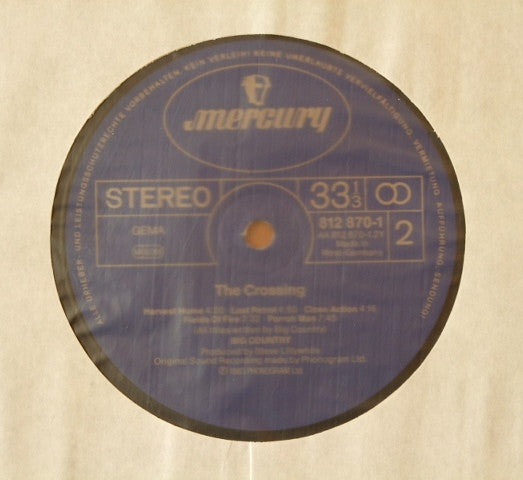 Big Country : The Crossing (LP, Album)