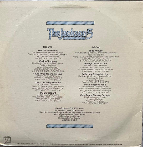 The Jackson 5 : Joyful Jukebox Music (LP, Album, Mon)