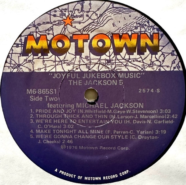 The Jackson 5 : Joyful Jukebox Music (LP, Album, Mon)