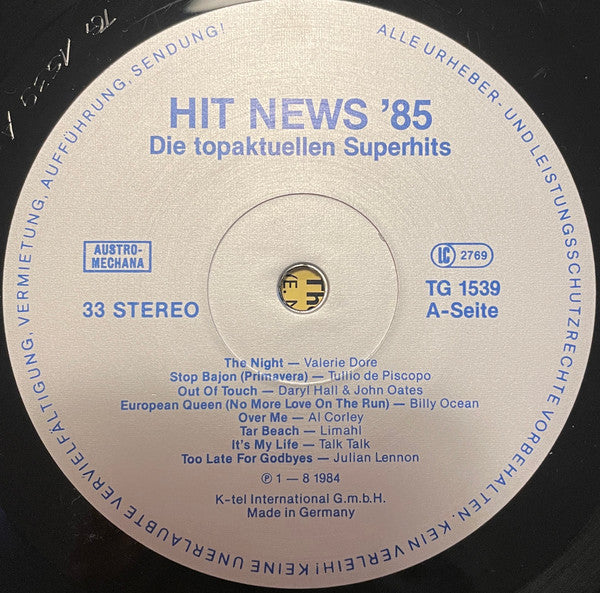 Various : Hit-News 85 (LP, Comp)