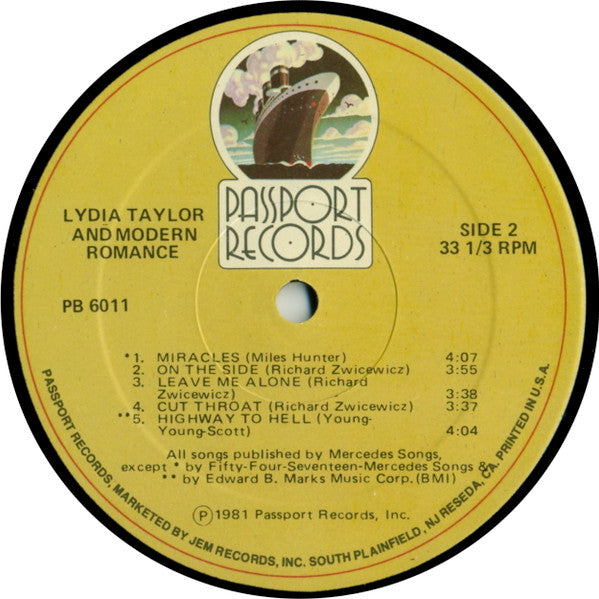 The Lydia Taylor Band : The Lydia Taylor Band (LP, Album)