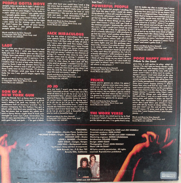 Gino Vannelli : Powerful People (LP, Album, Promo, Ter)