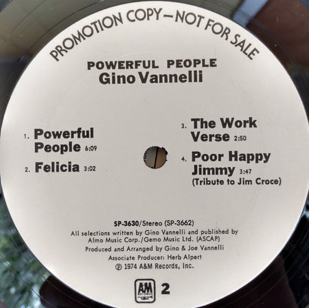 Gino Vannelli : Powerful People (LP, Album, Promo, Ter)