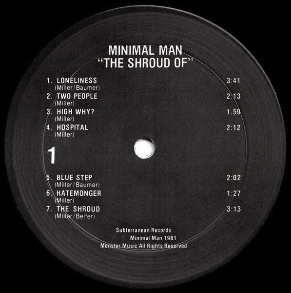 Minimal Man (2) : The Shroud Of (LP, Album)