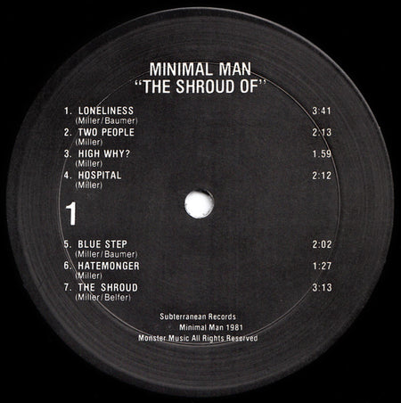 Minimal Man (2) : The Shroud Of (LP, Album)