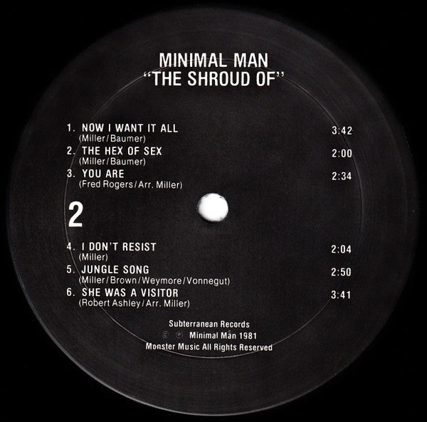 Minimal Man (2) : The Shroud Of (LP, Album)