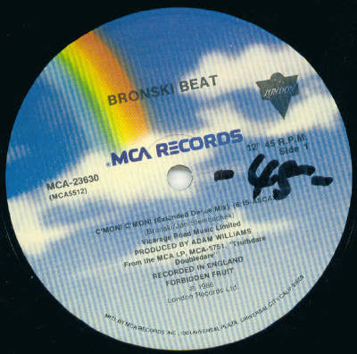 Bronski Beat : C'mon! C'mon! (12")