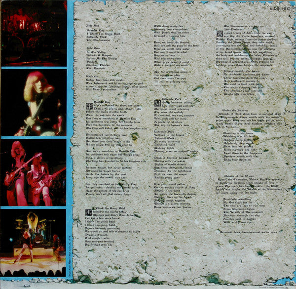 Rush : Caress Of Steel (LP, Album, RE, Inj)