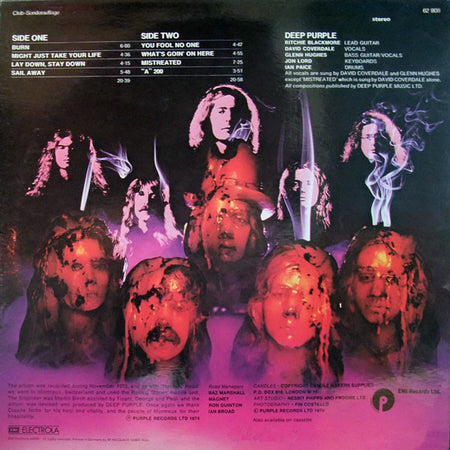Deep Purple : Burn (LP, Album, Club)