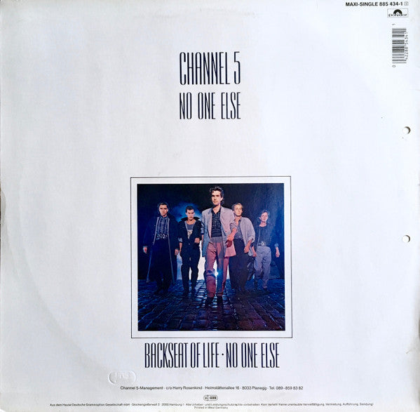 Channel 5 (2) : No One Else (12", Maxi)