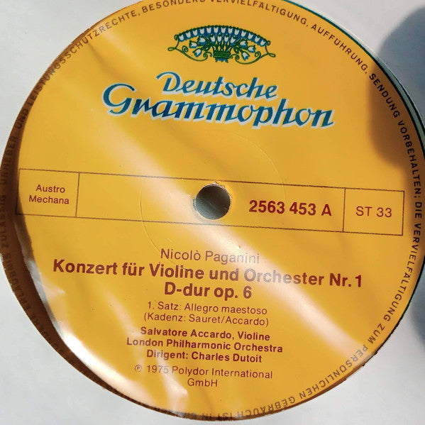 Niccolò Paganini, Salvatore Accardo, London Philharmonic Orchestra, Charles Dutoit : Die 6 Violinkonzerte (Konzerte Für Violine Und Orchester) (5xLP + Box)