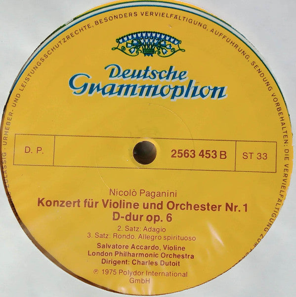 Niccolò Paganini, Salvatore Accardo, London Philharmonic Orchestra, Charles Dutoit : Die 6 Violinkonzerte (Konzerte Für Violine Und Orchester) (5xLP + Box)