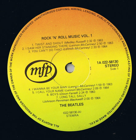 The Beatles : Rock 'n' Roll Music Vol. 1 (LP, Comp)