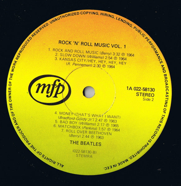 The Beatles : Rock 'n' Roll Music Vol. 1 (LP, Comp)