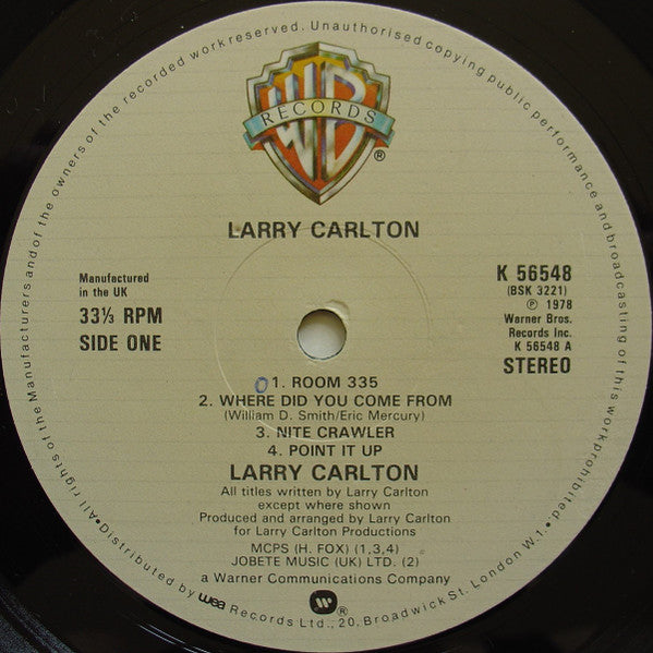 Larry Carlton : Larry Carlton (LP, Album)