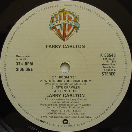 Larry Carlton : Larry Carlton (LP, Album)