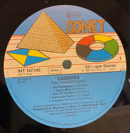 Casiopea : The Soundgraphy (LP, Comp)