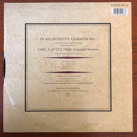 Breathe (3) : In All Honesty (Chilled Out Mix) (12", Single)