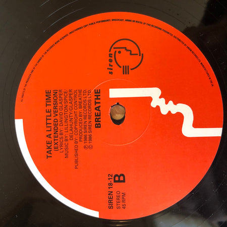 Breathe (3) : In All Honesty (Chilled Out Mix) (12", Single)